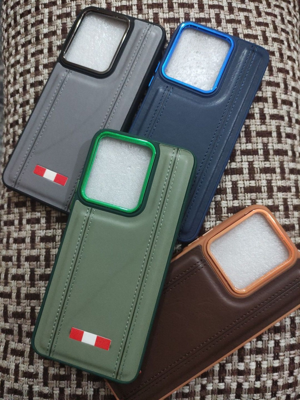 Vivo Y22/Y35 PU Leather Back Cover