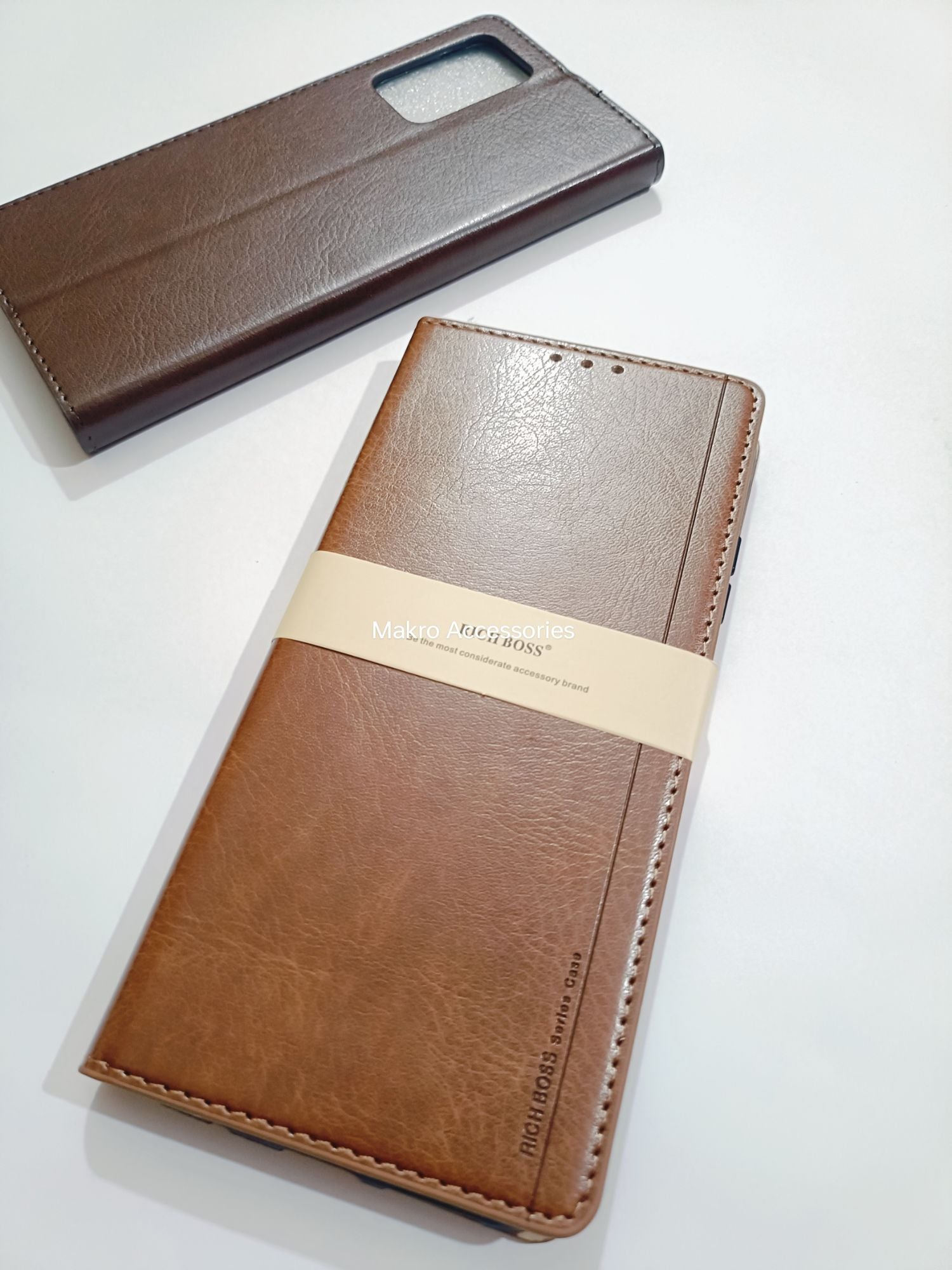 Redmi 10 Premium Quality PU Genuine Leather Flip Back cover
