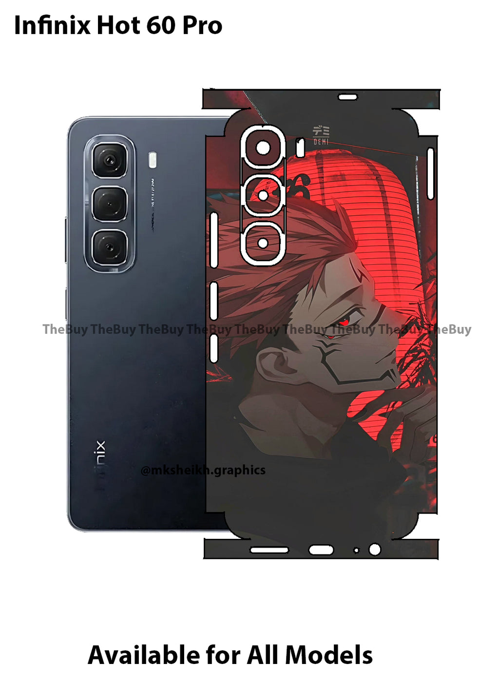Infinix Hot 60 Pro Full Body Skin Wrap