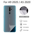 Oppo A9 2020/A5 2020 Carbon Fiber Transparent 3D Pattern Back Sheet