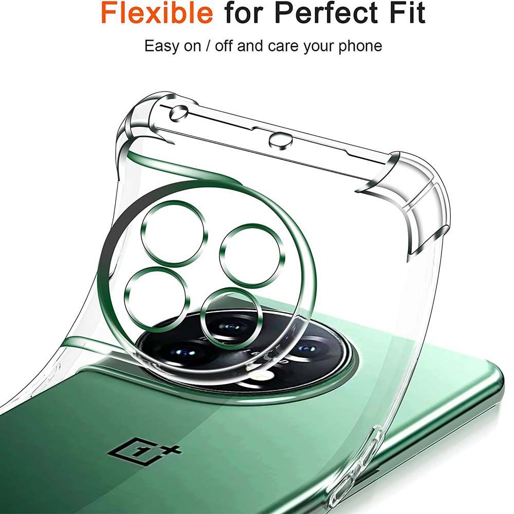 OnePlus 11 Soft TPU Clear Corner Protection Back Cover