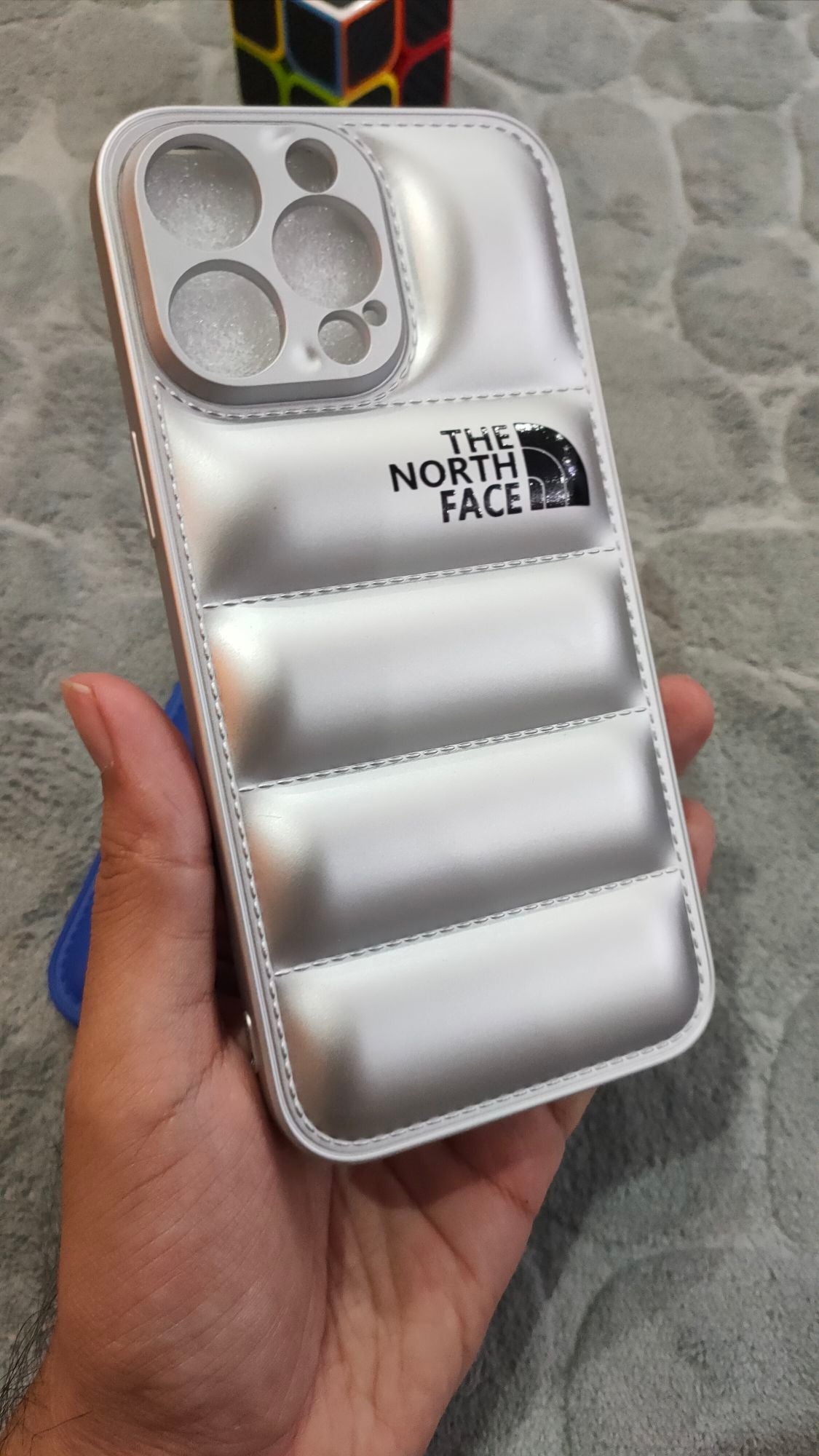 iPhone 14 Pro Max North Face Puffer Soft Silicone Case