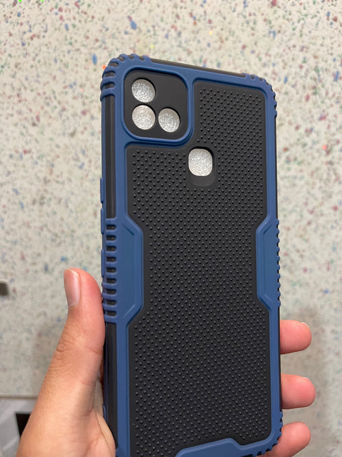 Infinix Hot 10i Shockproof Camera Protection Anti Slip Back Cover