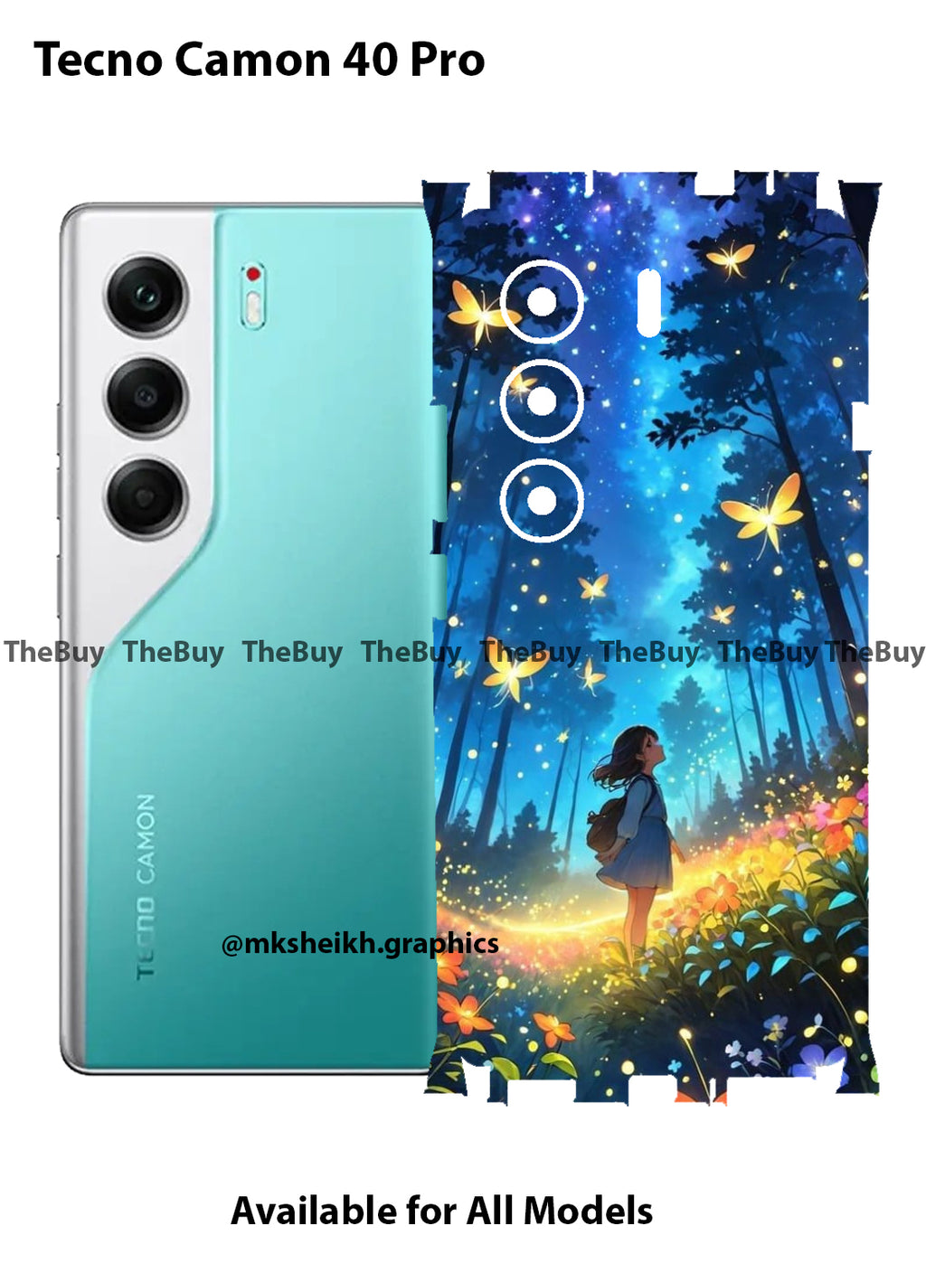 Tecno Camon 40 Pro Full Body Skin Wrap