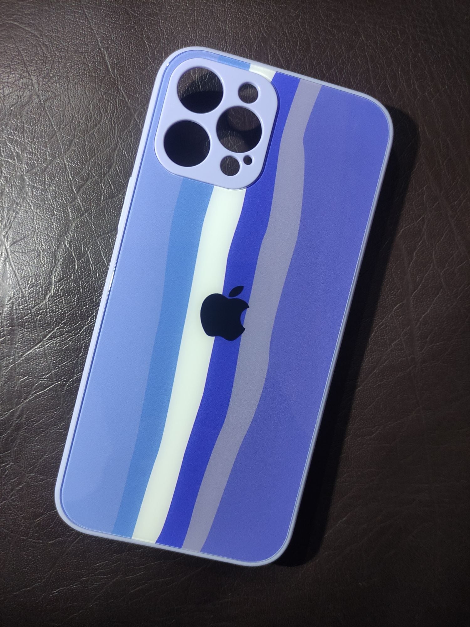 iPhone 12Pro Max Real Tempered Glass Rainbow case