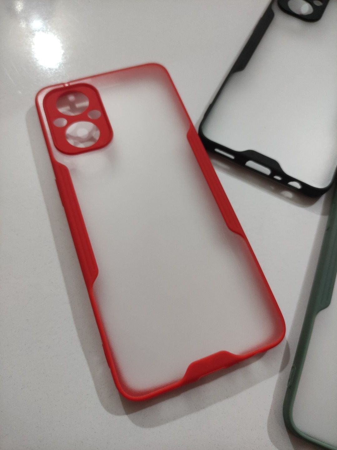 Oppo F21 Pro 5G Matt Transparent Colour Border Back Cover