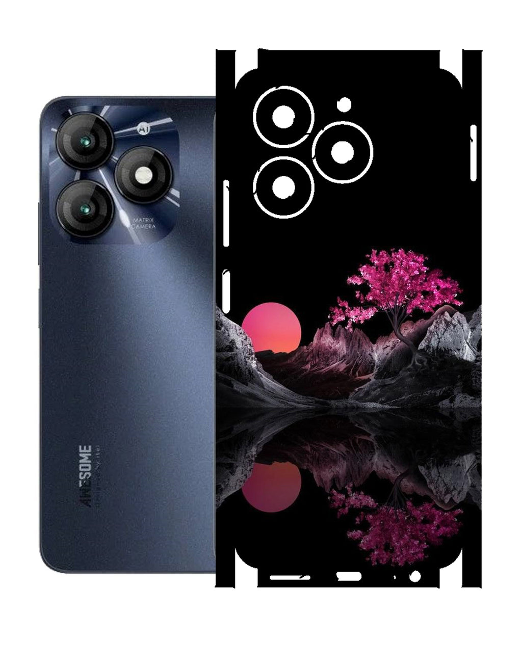 Itel A70 Print Back Full Body Skin Wrap