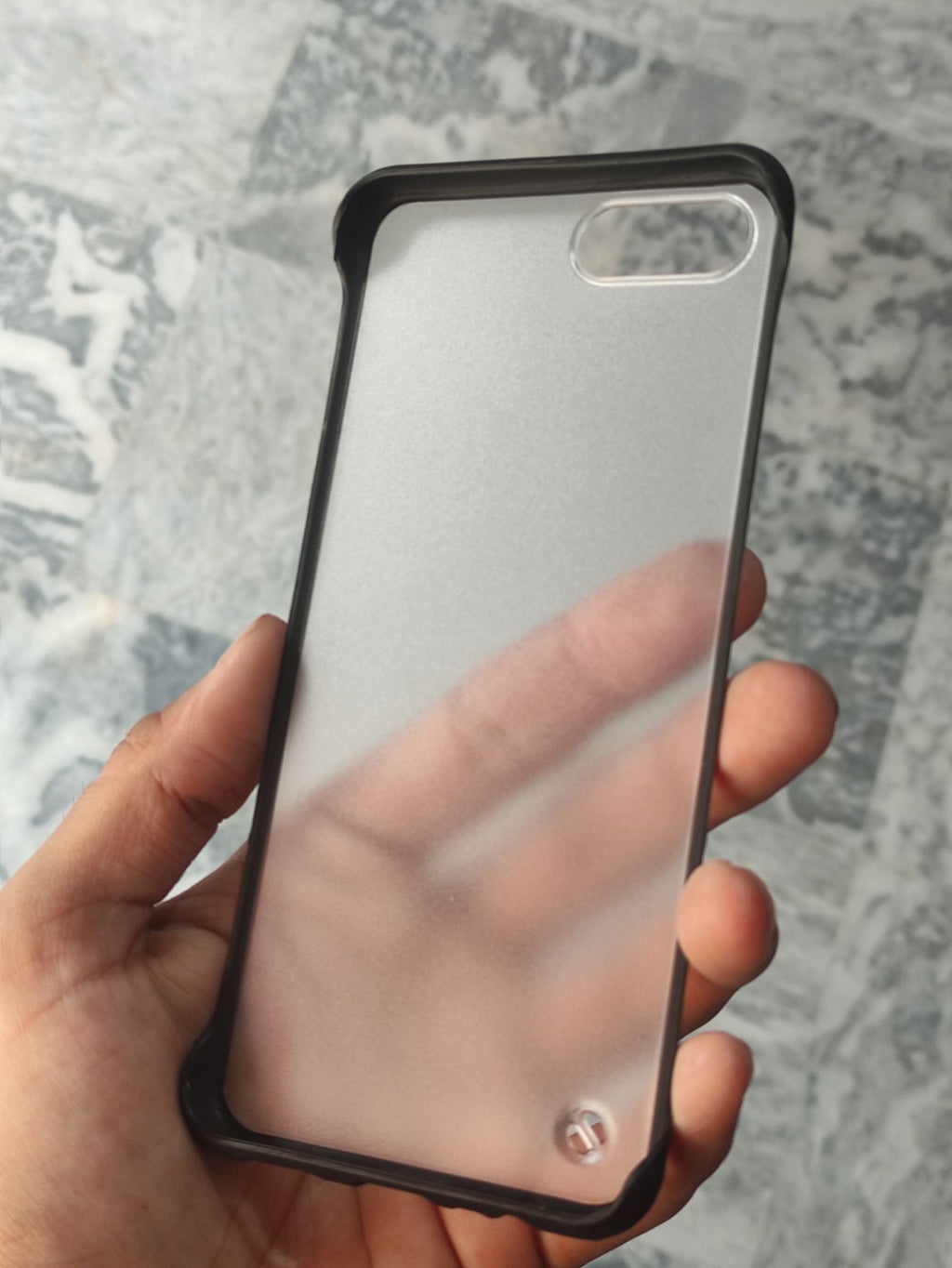 O P P O A12,A12E Transparent Matt Frameless Back Cover