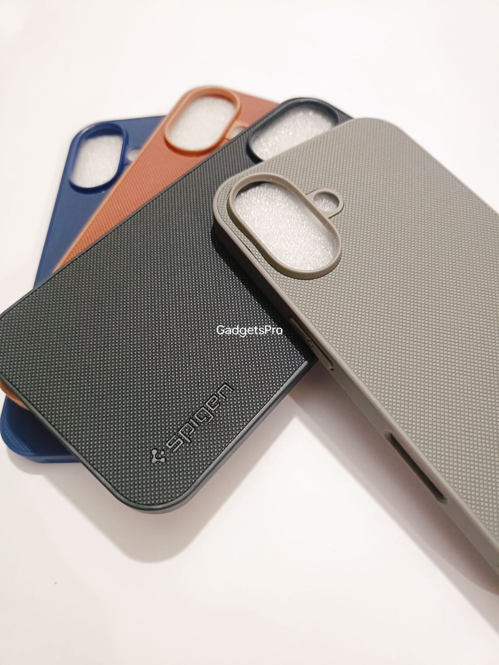 iPhone 16 Premium Quality PU Spigen Leather Tecture Back cover