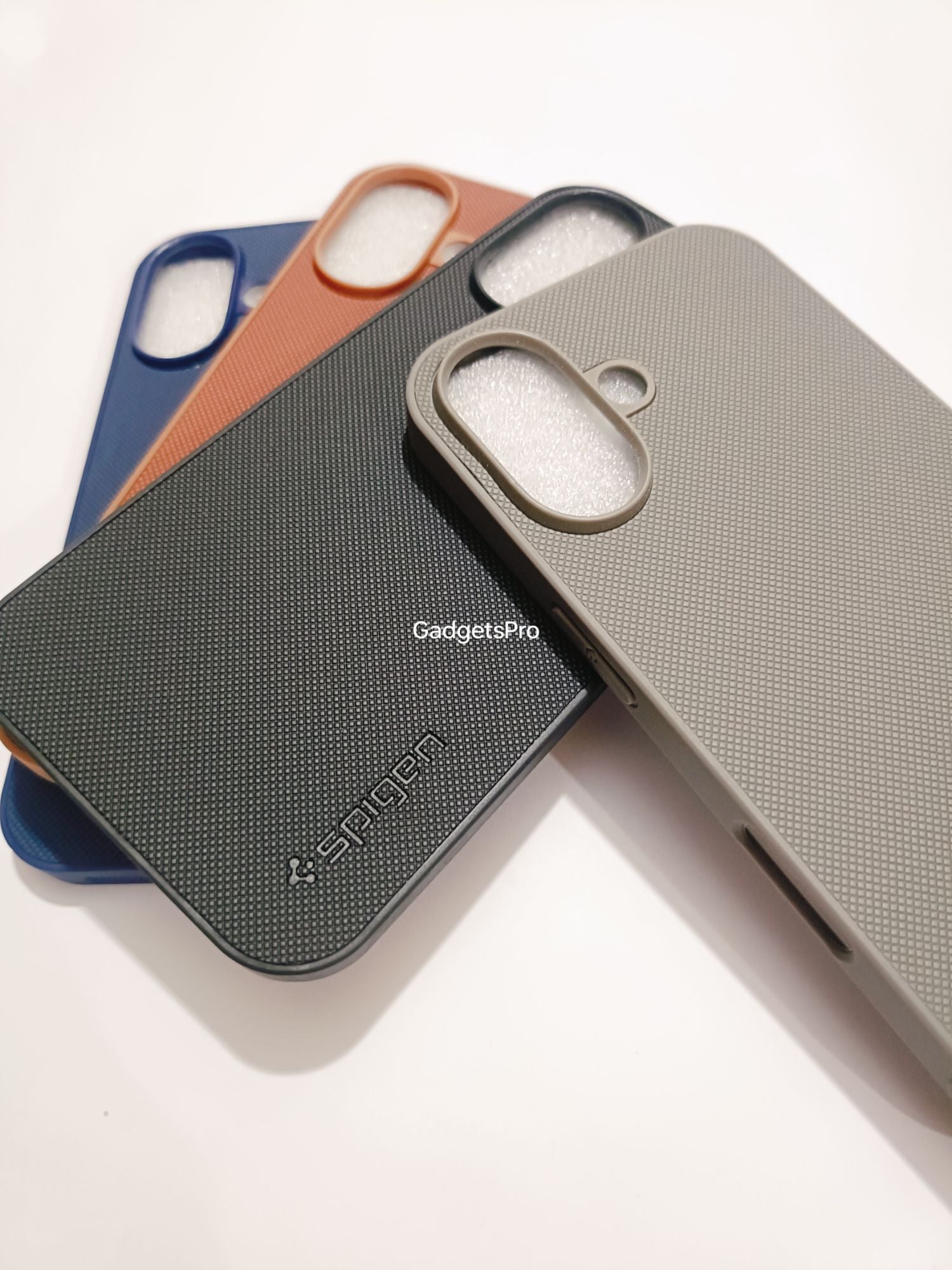 iPhone 16 Premium Quality PU Spigen Leather Tecture Back cover