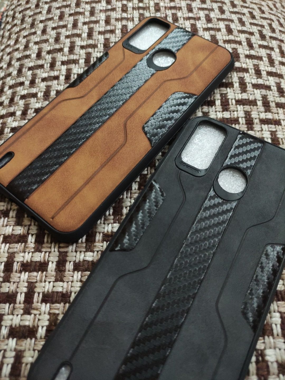 Tecno Spark 6 Go Soft Silicone Fabrics Stripe Design Back Cover