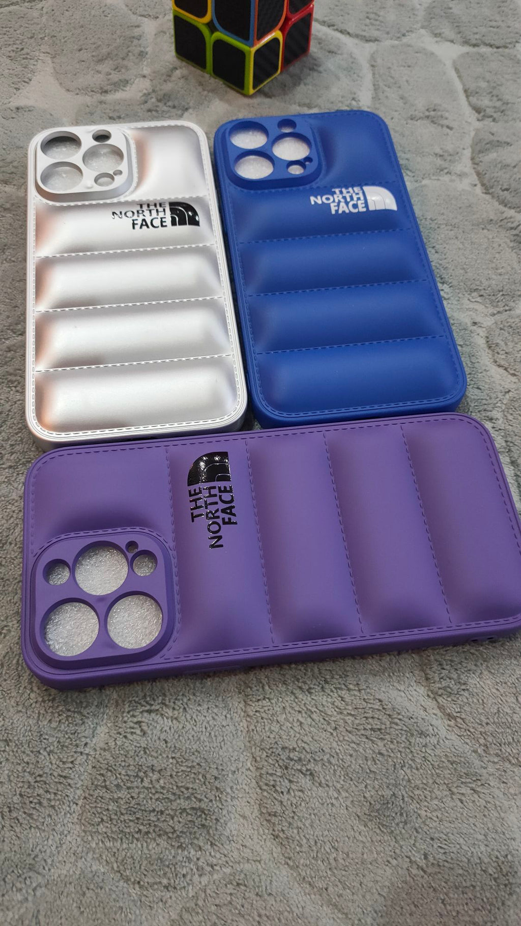 iPhone 14 Pro Max North Face Puffer Soft Silicone Case