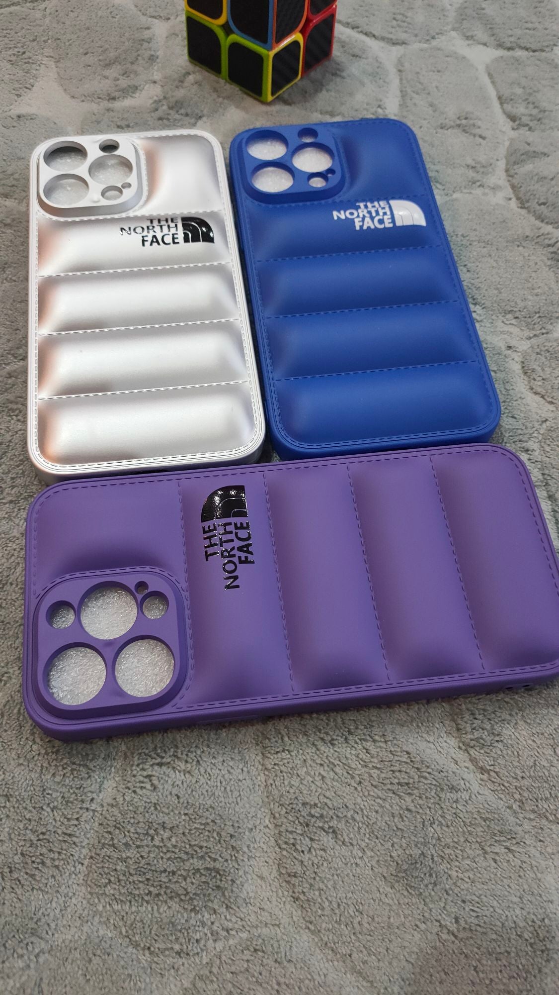 iPhone 14 Pro Max North Face Puffer Soft Silicone Case