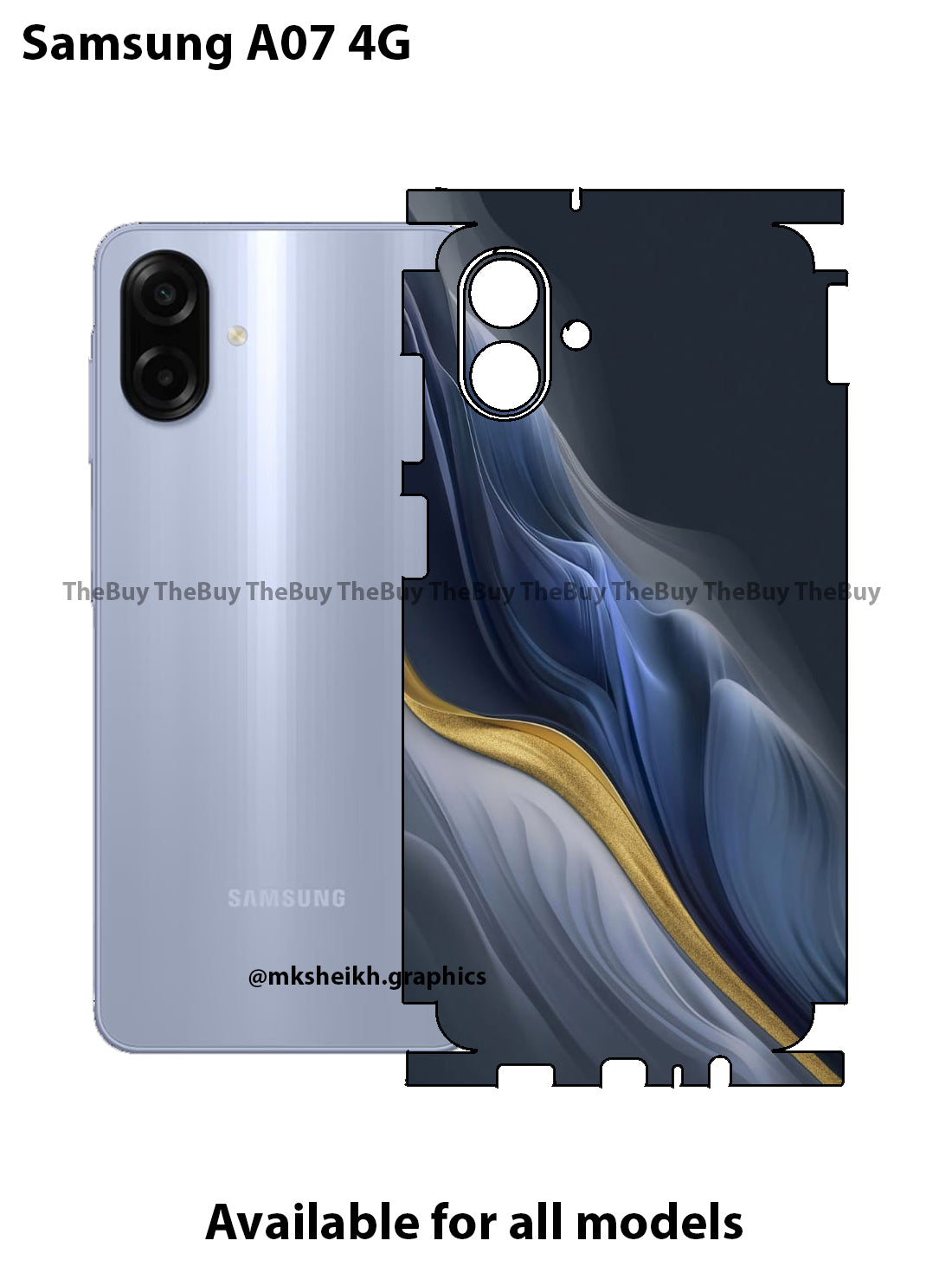 Samsung A07 4G Full Body Skin Wrap