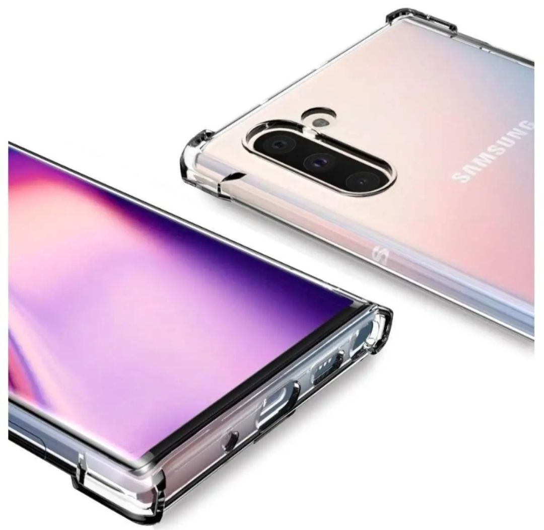 Samsung Note 10 Cover Shockproof Airbag Transparent Silicone Cover