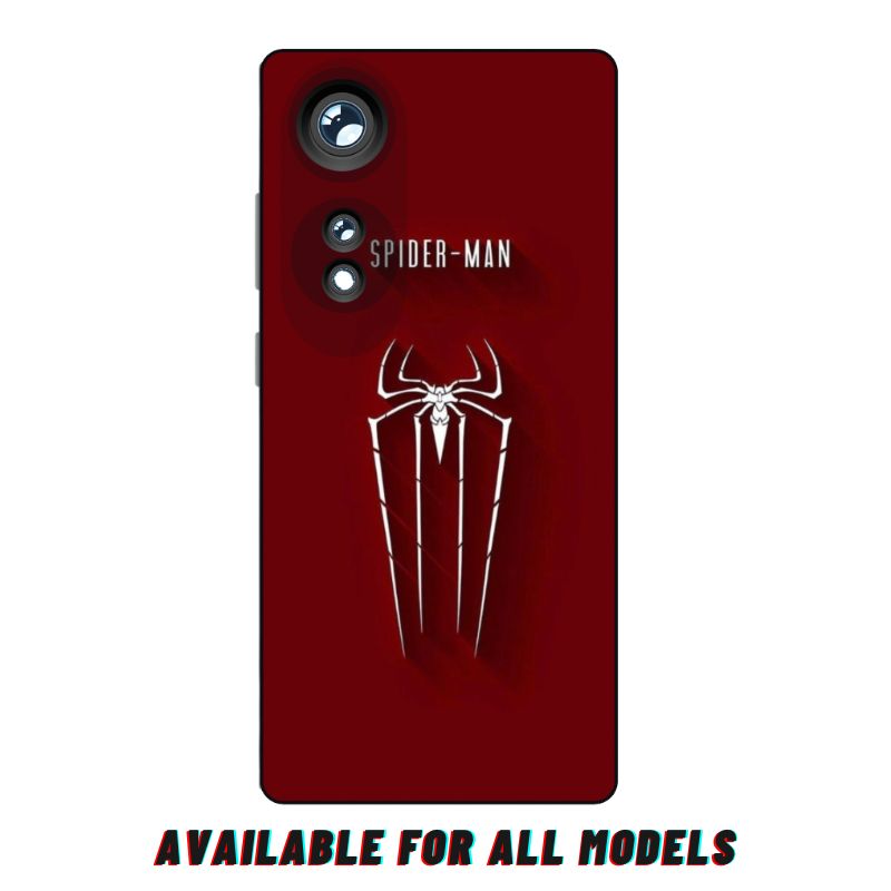 Oppo A60 Spiderman 3D Emboss Full Skin Wrap Back Sheet
