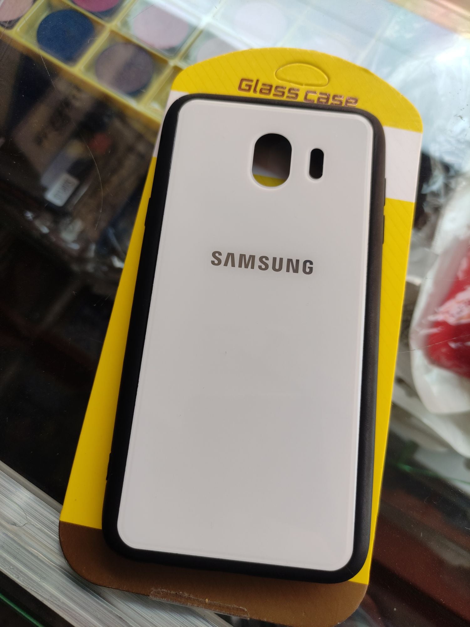Samsung Galaxy J4 Real Tempered Glass Back cover