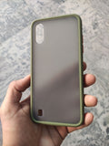 Samsung A01 Matt Translucent Colour Button Back Cover