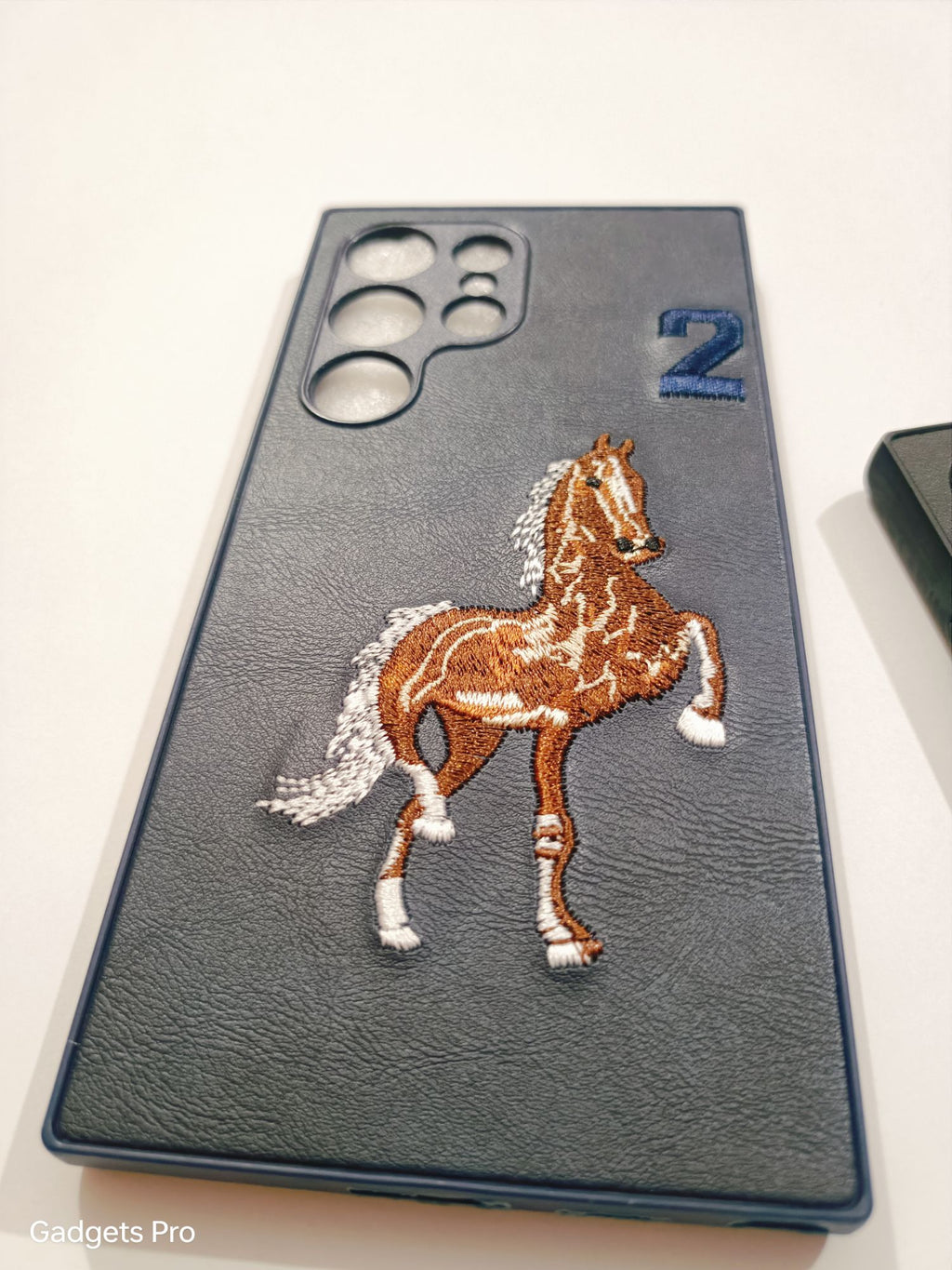 Samsung Galaxy S23 Ultra Soft Silicone Embroidery Polo Design Back Cover