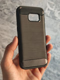 Samsung Galaxy S7 Soft Silicone Carbon Fiber Back Cover