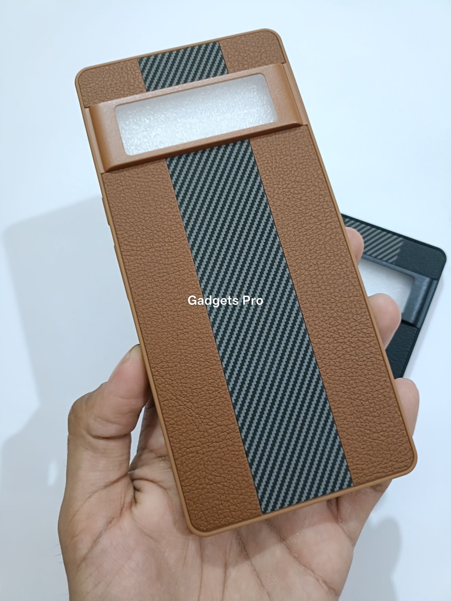 Google Pixel 6 PU Carbon Fiber Design Back Cover