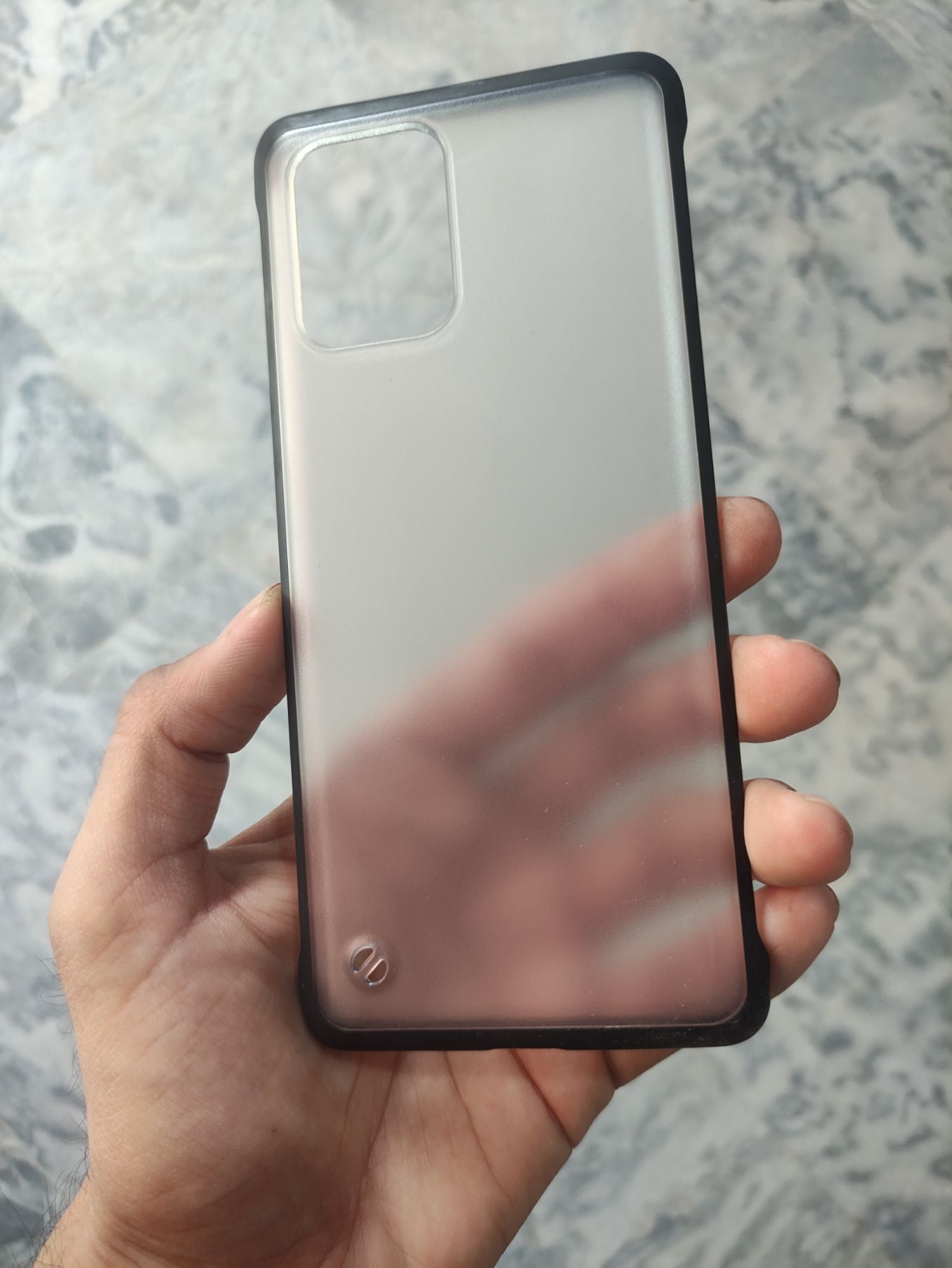 Samsung Galaxy A91 Transparent Matt Frameless Back Cover