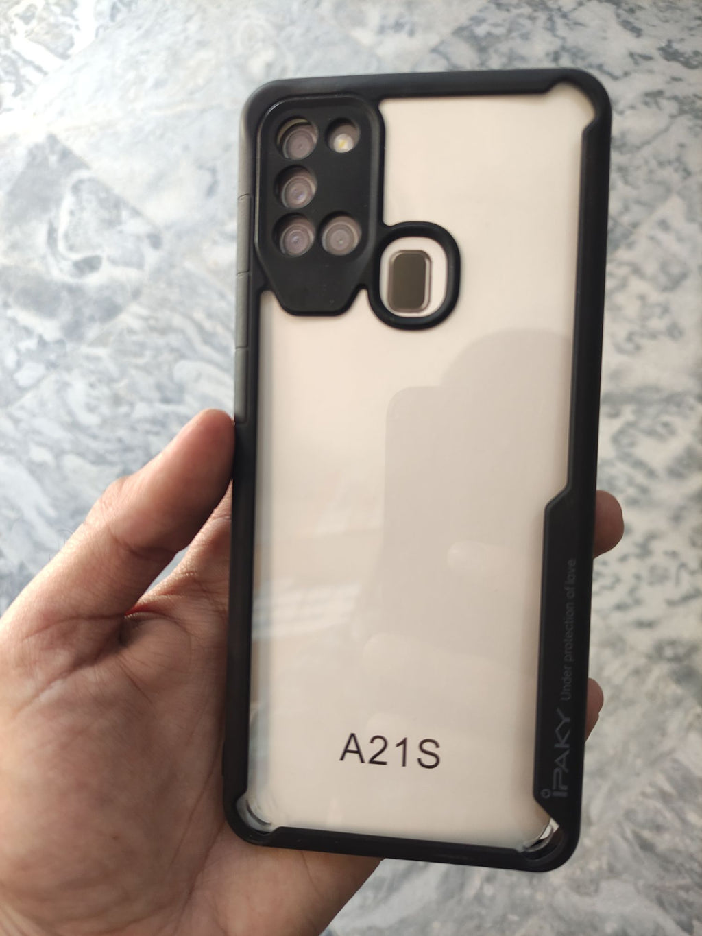 Samsung Galaxy A21S Clear HD Anti Yellow Camera Protection iPaky Back cover