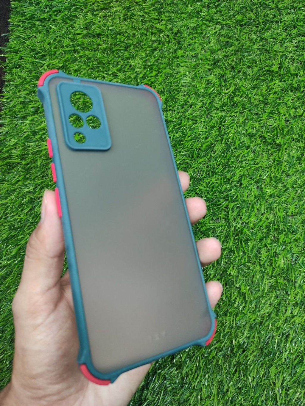 Vivo V21 Matt Translucent Camera Protection Corner Back Cover