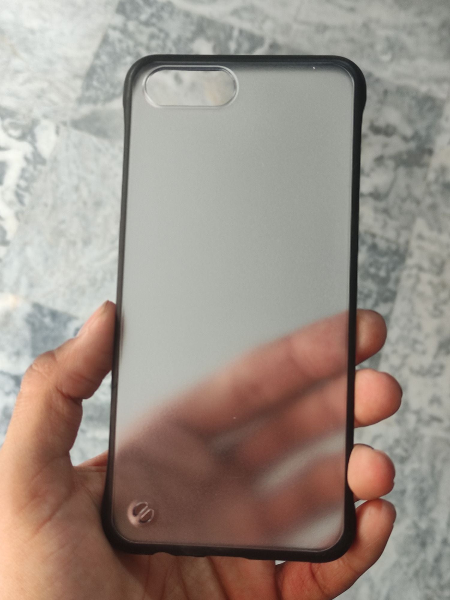 O P P O A12,A12E Transparent Matt Frameless Back Cover