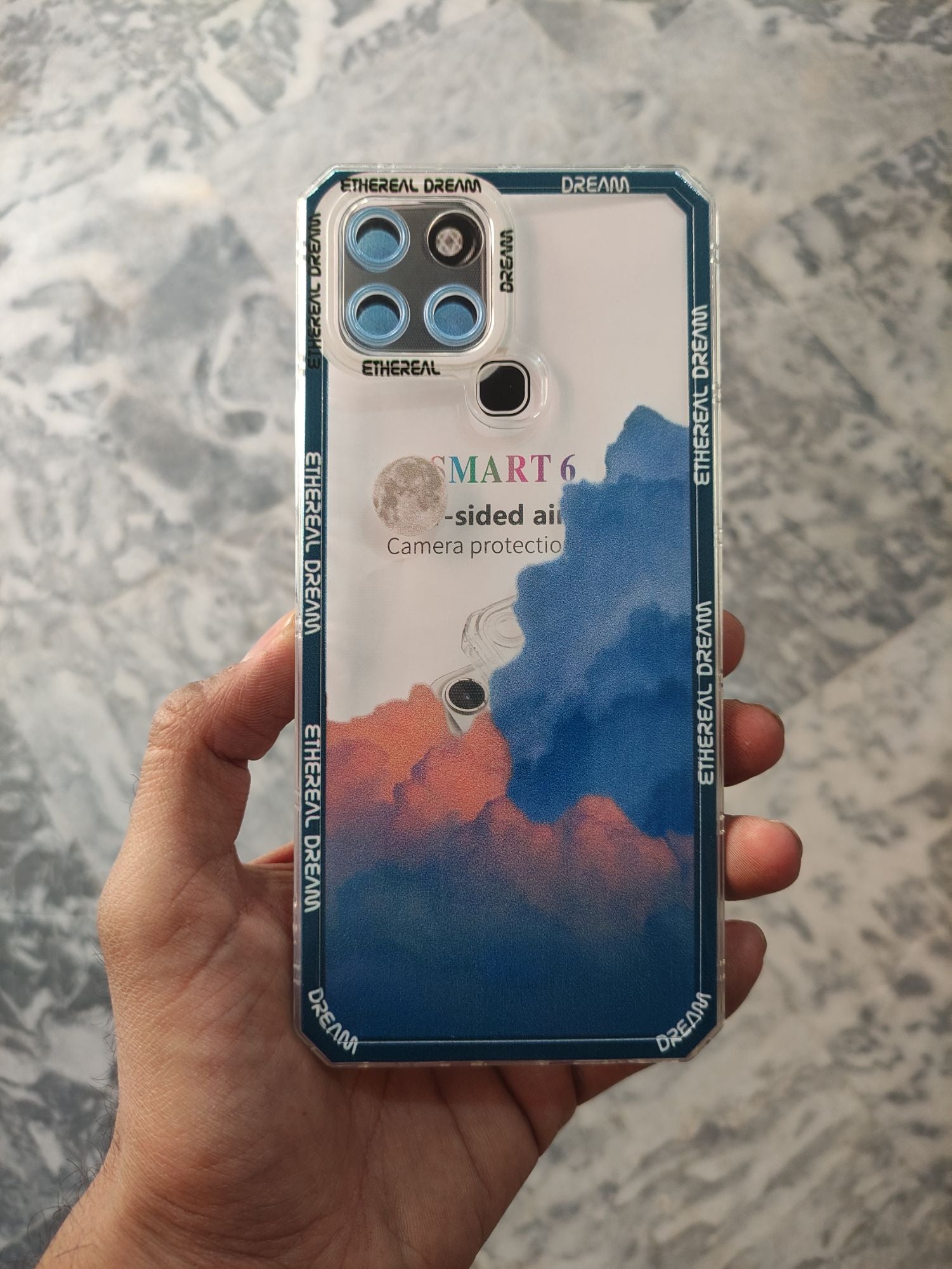 Infinix Smart6 Soft TPU Camera Protection Airbag back cover