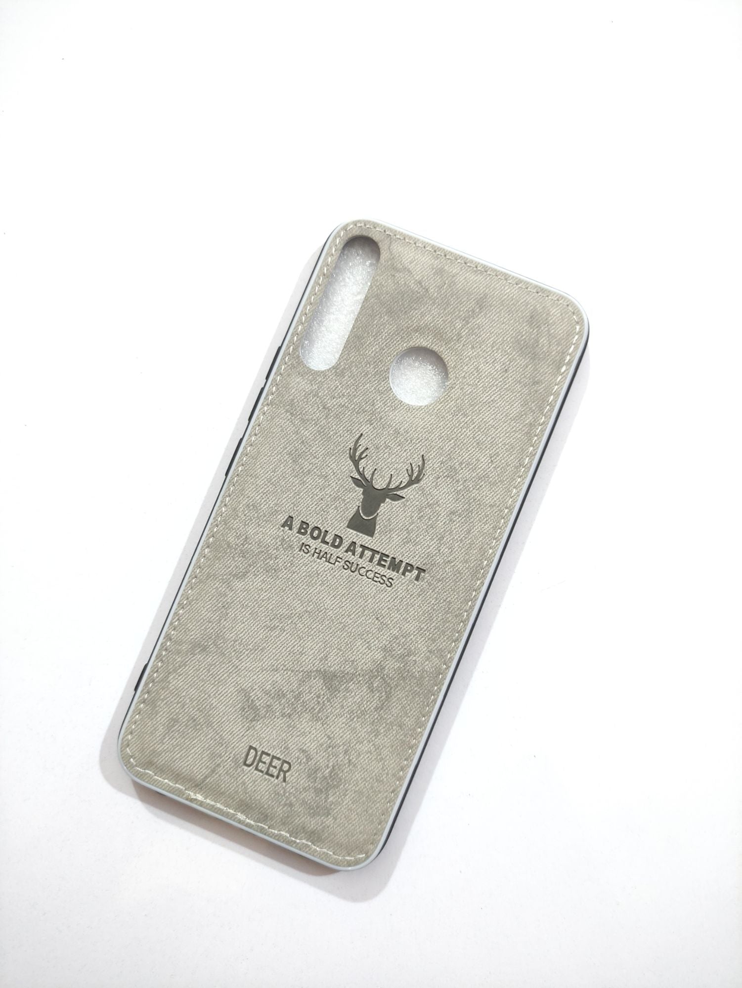 Infinix Hot 8 Soft Silicone Deer Fabric Cloth Back Cover