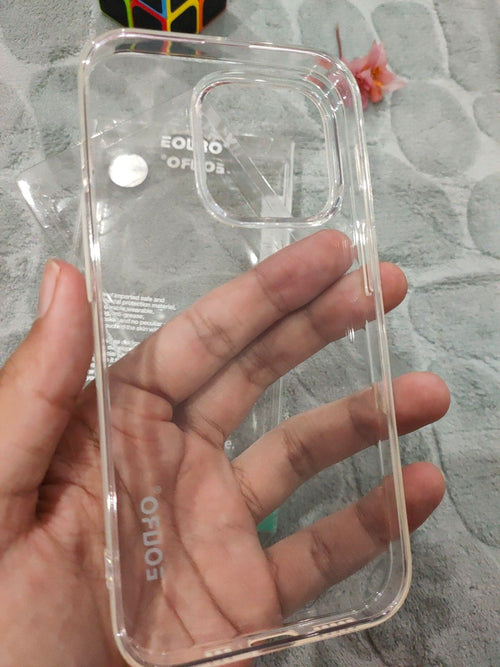 EOURO iPhone 14 Pro Clear Camera Protection Silicone Case