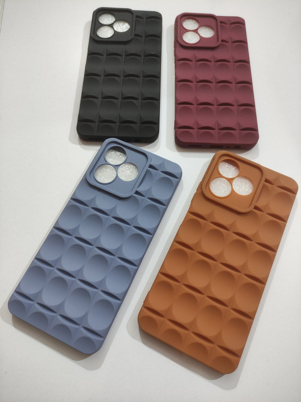 Realme C51 Soft Silicone Puffer Back Cover