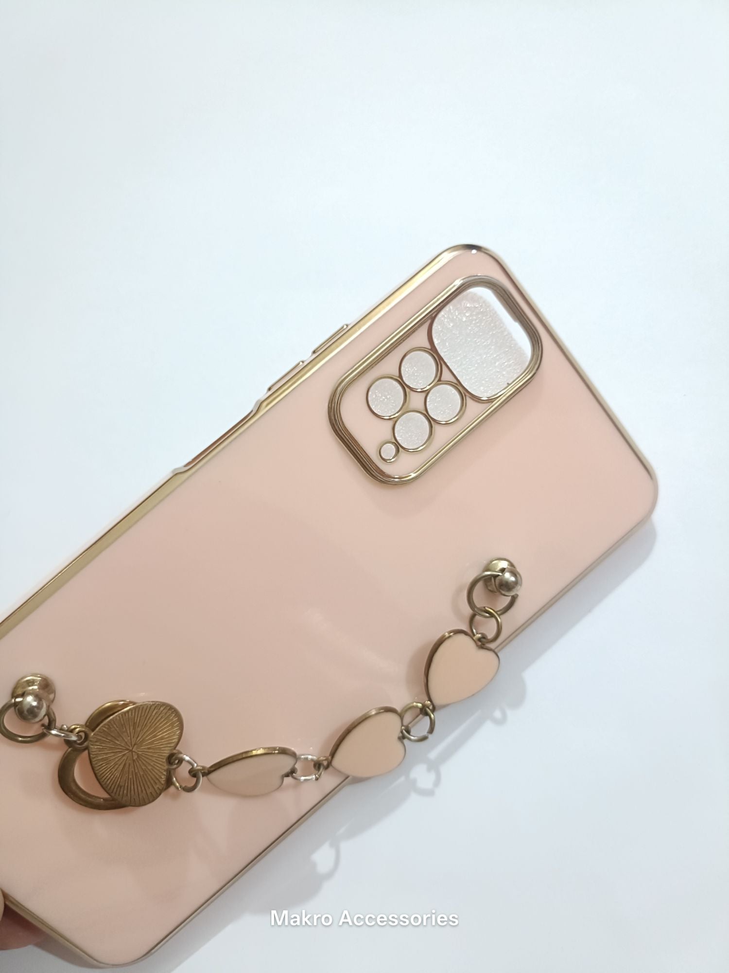 Redmi Note 11 Fancy Soft Silicone love Heart Bracelet Back Cover