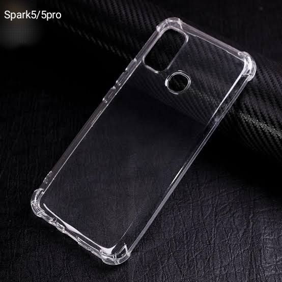 Tecno Spark5/Spark5 Pro Soft TPU Corner Protection back cover