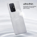Oppo A57 2022 Carbon Fiber Pattern Transparent Back Protective Sheet