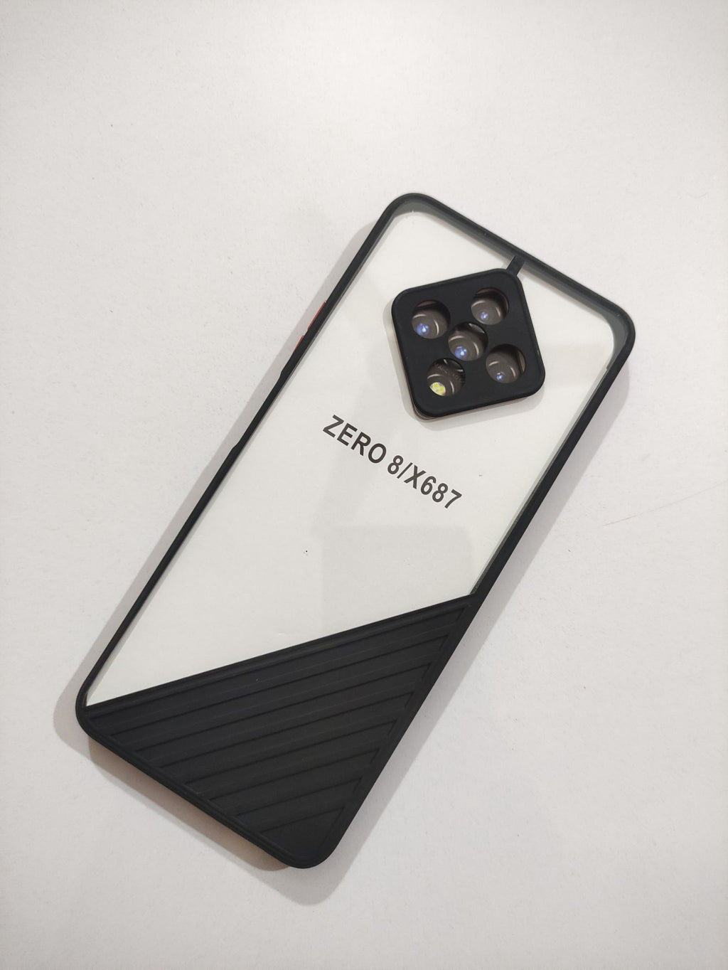 Infinix Zero 8 Clear HD Tecture Design Back Cover