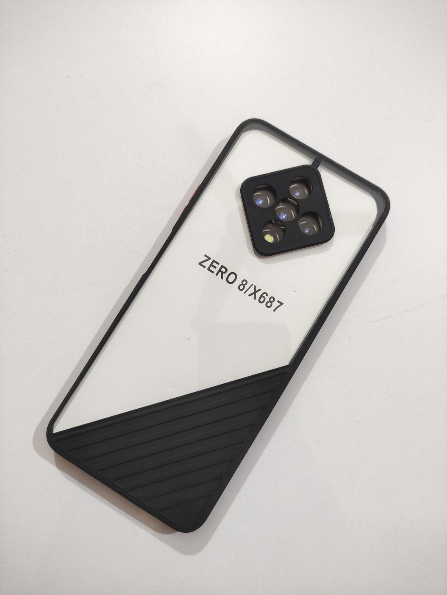 Infinix Zero 8 Clear HD Tecture Design Back Cover