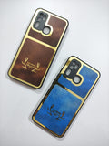Vivo Y30 PU Golden Stripe Design Back Cover