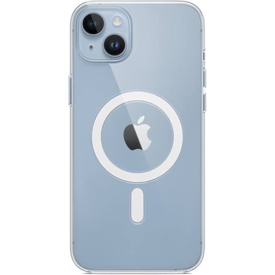 iPhone 14 Plus MagFit Soft Silicone Clear Transparent Back cover