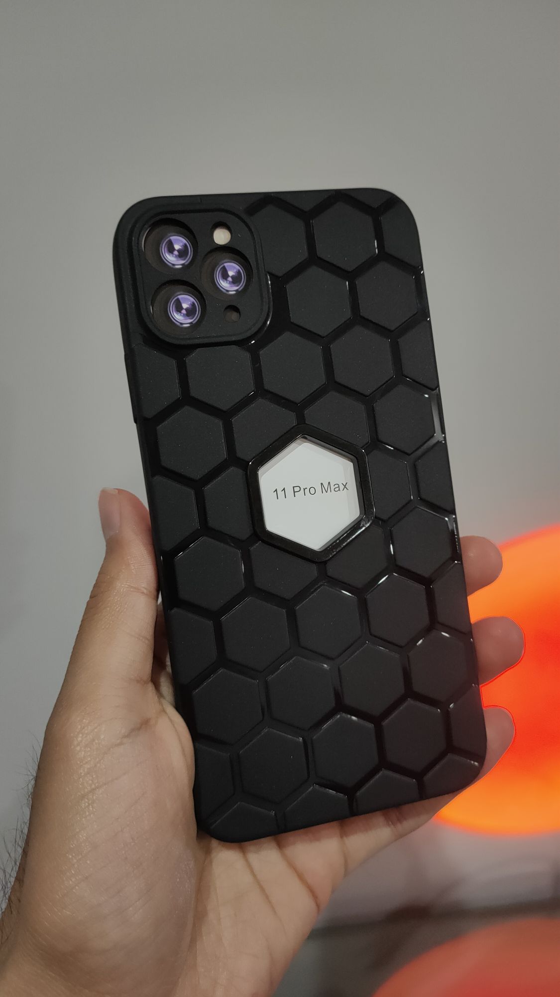 iPhone 11 Pro Max Camera Protection Logo Holde Soft Silicone Back Case Cover