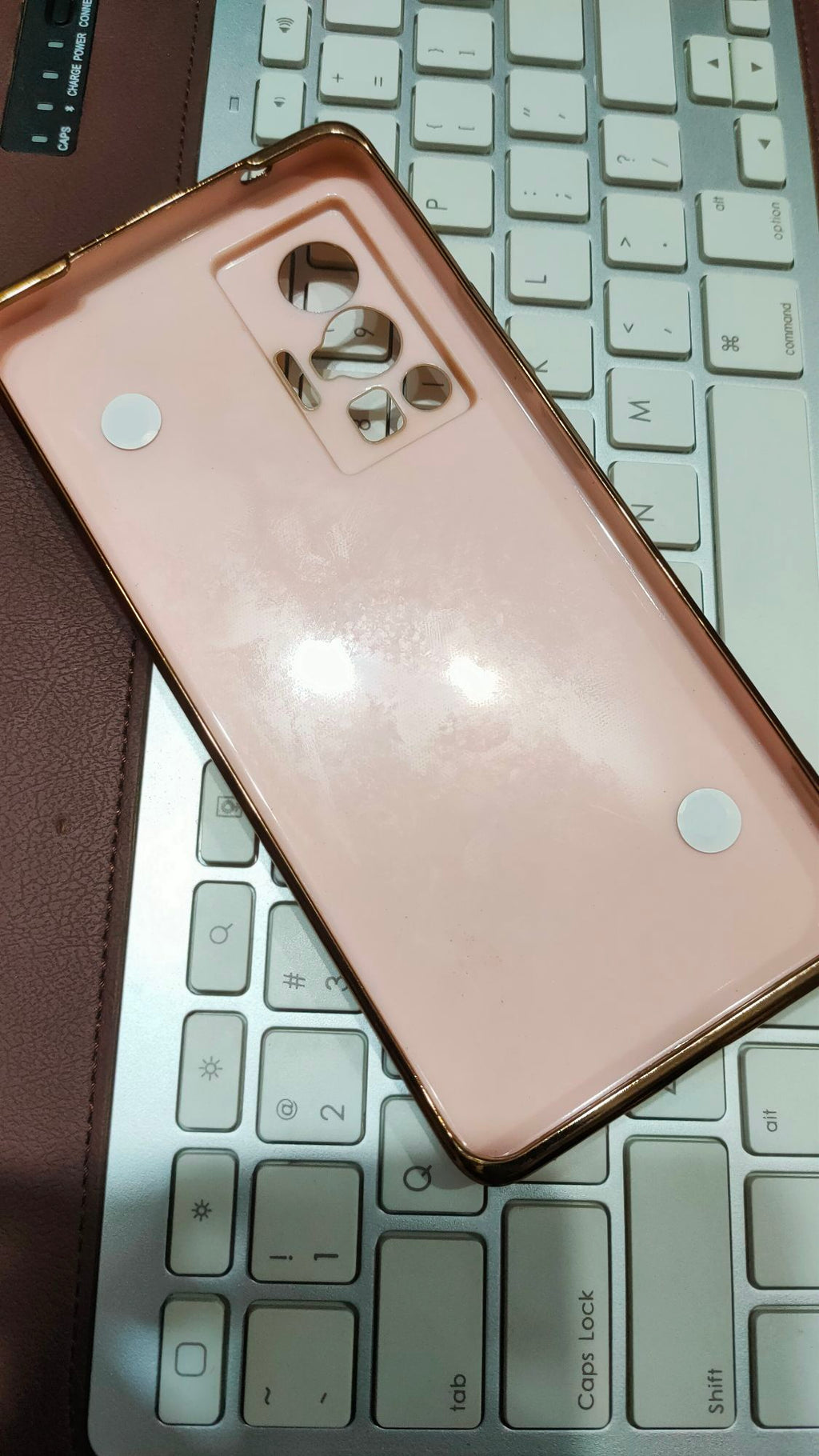 Vivo_X70 Pro Premium Quality Fancy Metal Chain Soft Silicone Back Cover