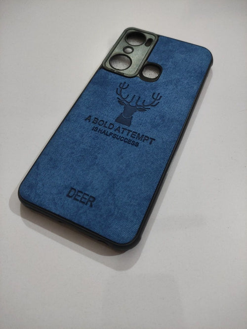 Infinix Hot 20i Soft Silicone Deer Fabric Back Cover