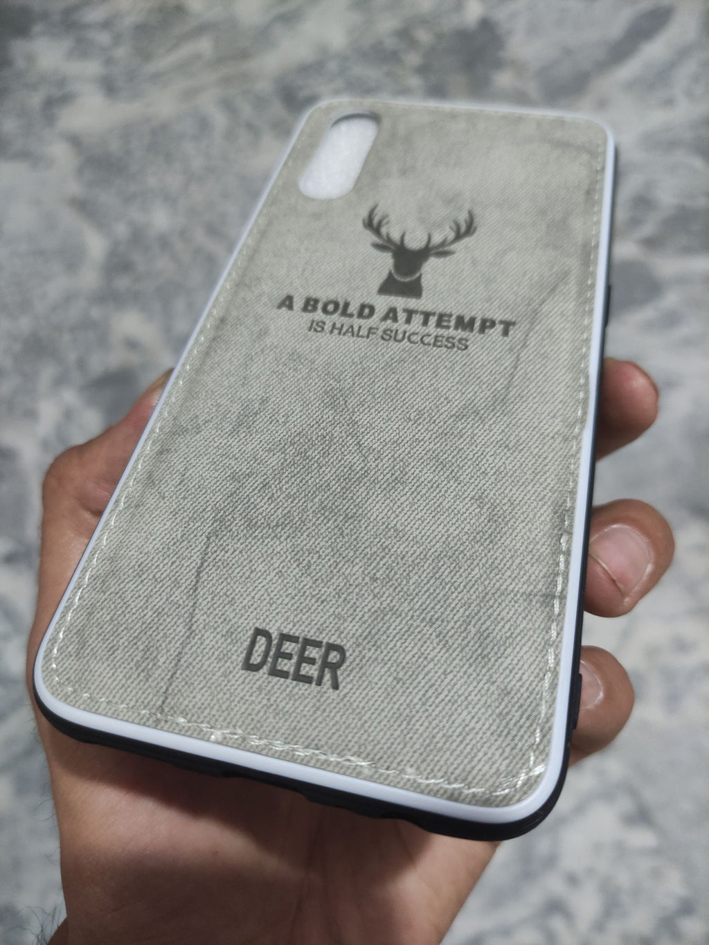 Vivo_S1 Soft Silicone Deer Fabrics Cloth back cover