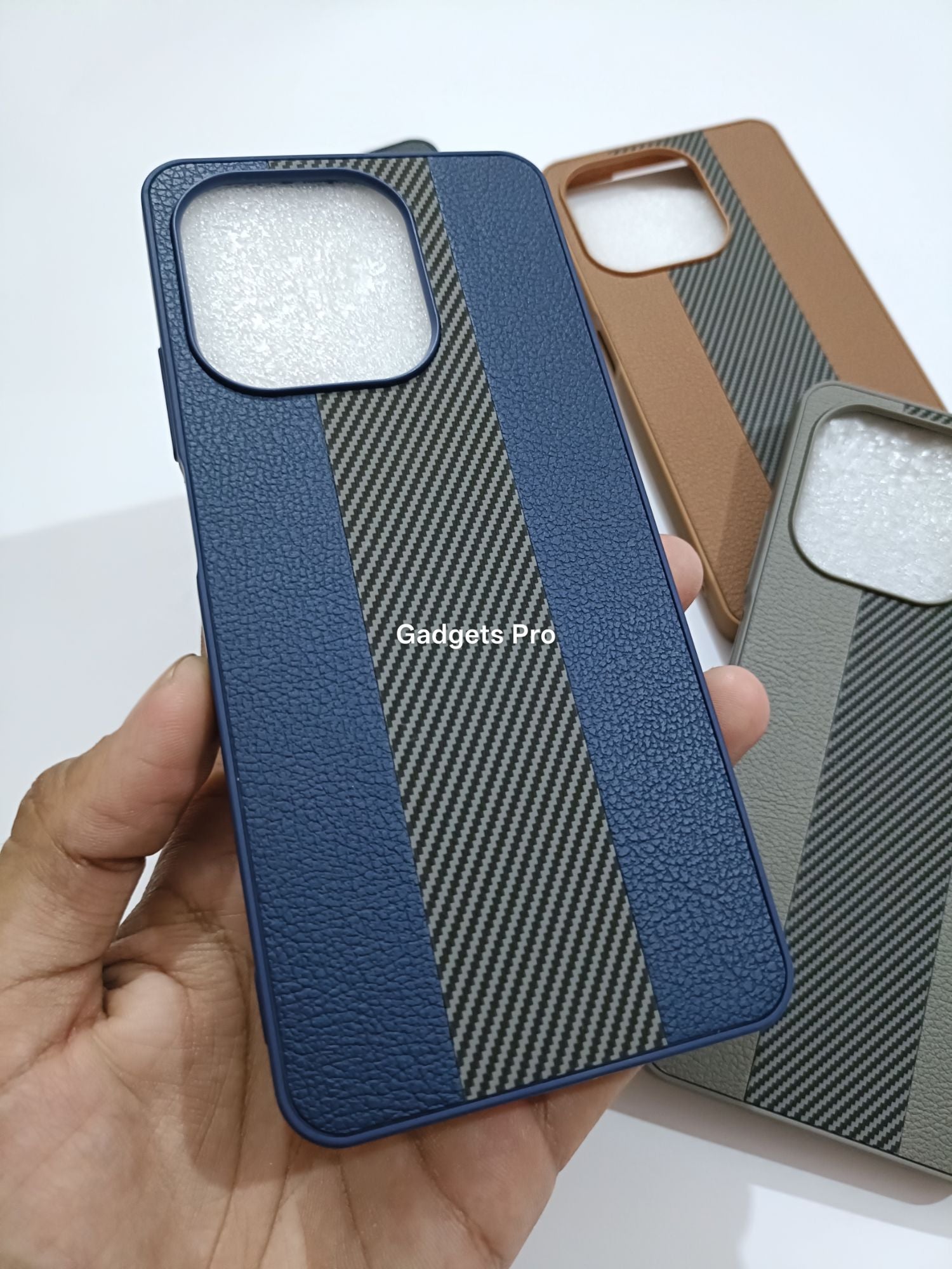 Oppo A5 Pro 5G PU Carbon Fiber Design Back Cover
