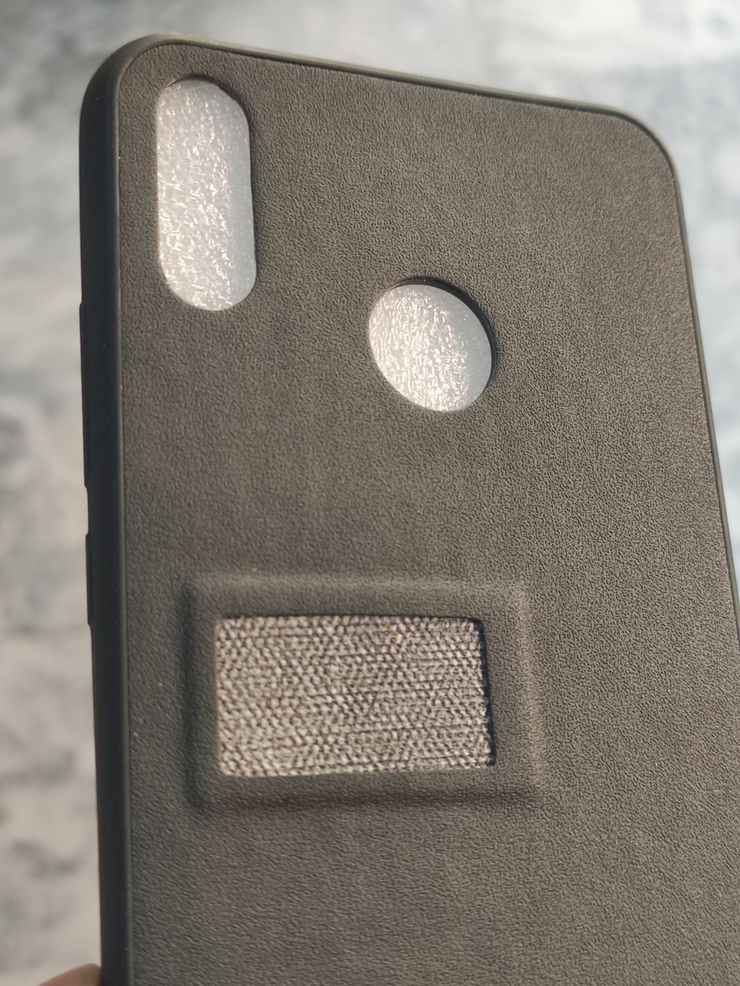 Huawei Y9 2019 Soft Silicone Fabrics Cloth Back Cover