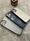iPhone 12 Pro Max/13 Pro Max PC Acrylic Brushed Apple Logo Back Case