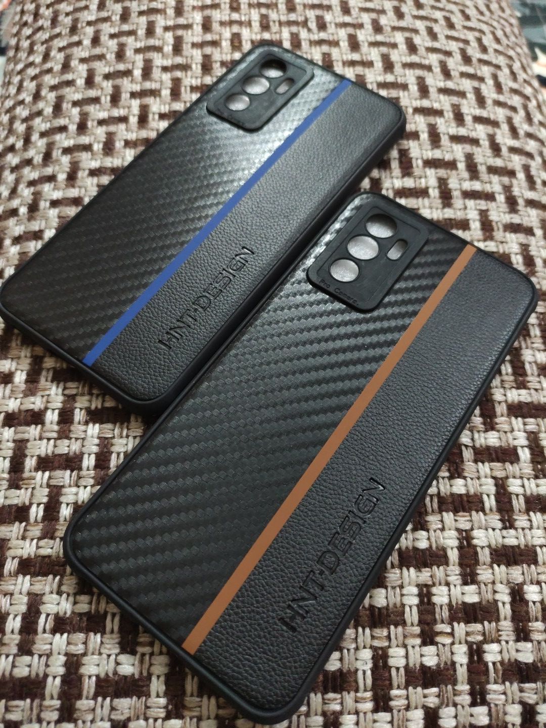 Vivo V23E 4G Soft Silicone Fabrics Stripe Design Back Cover
