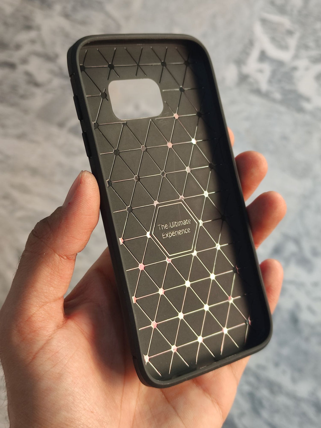 Samsung Galaxy S7 Soft Silicone Carbon Fiber Back Cover