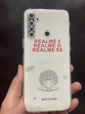 Realme_5/5i/5s Cover HD Transparent Dust Plug Back Case